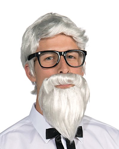 Forum Southern Colonel White Costume Wig & Beard Set Adult One Size von Rubie's