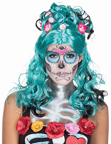 Perücke Day of the Dead Tag der Toten Halloween Karneval von Rubie's