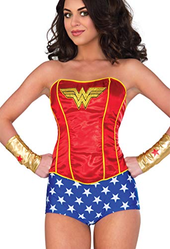 Rubies DC Superheroes Wonder Woman Korsett für Erwachsene, siehe abbildung, Small/Medium von Rubies