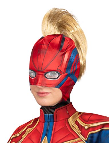 Rubies Damen Captain Marvel Hero Look Erwachsene mit Mohawk Kostüm-Kopfbedeckung, wie abgebildet, Einheitsgre von Rubie's