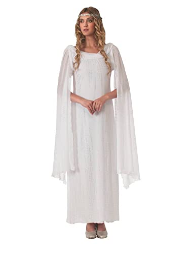 Rubie's Damen Der Hobbit Galadriel Kostüm Kleid mit Kopfbedeckung Kost me in Erwachsenengr e, Weiß, Einheitsgröße EU von Rubie's