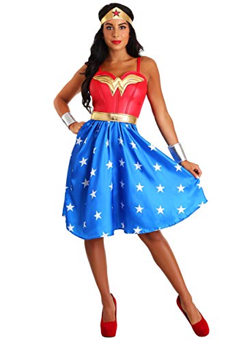 Rubie's Damen DC Comics Klassisches Wonder Woman Kostüm Kleid Erwachsenenkostüm, wie abgebildet, S von Rubie's