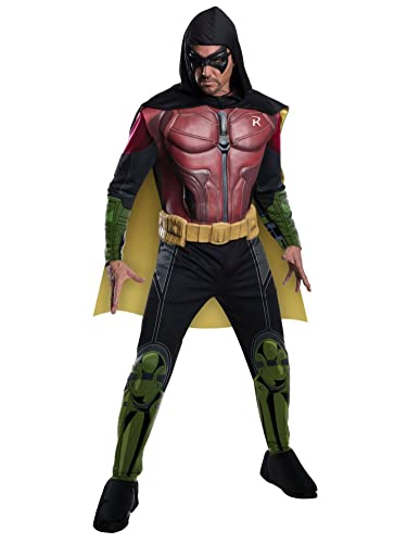 Rubie's Herren Batman Arkham City Deluxe Muscle Chest Robin, mehrfarbig, Large von Rubie's