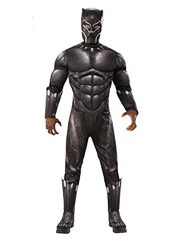 Rubie's Herren Marvel Avengers: Endgame Deluxe Black Panther Costume and Mask Erwachsenenkostme, Siehe Abbildung, X-Large von Rubie's