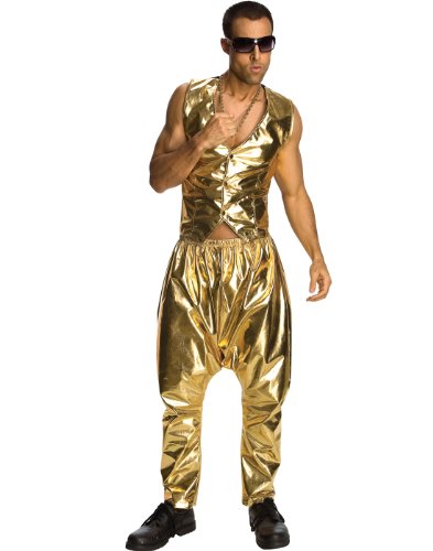 Rubie's Herren Mc Hammer Gold Lame Hose Partyzubehör, Standard von Rubie's