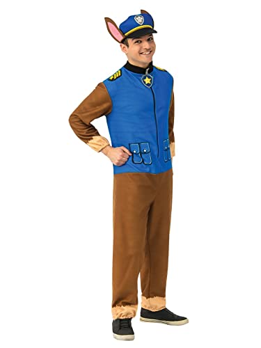 Rubies Herren Paw Patrol Adult Chase Kostüm Jumpsuit, wie abgebildet, Standard von Rubie's