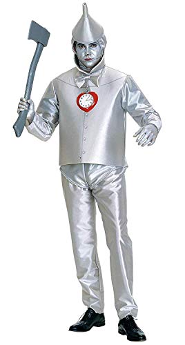 Rubie's Herren Wizard of tin Man Costume Kostüm, Zinnmann aus „Der Zauberer von Oz“, Silber-Metallic, Silberfarben metallisch, Mehr von Rubie's