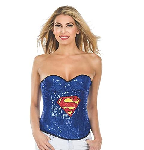 Rubie's Justice League Damen Kostüm Supergirl Pailletten Corsage Gr.S von Rubie's