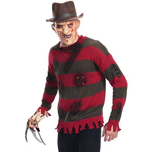 Rubie's Kostüm Herren Nightmare On Elm St Deluxe Adult Freddy Sweater, mehrfarbig, Standard von Rubie's