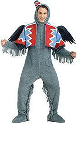 Rubies Kostüm Zauberer von Oz 75. Jubiläum Edition Deluxe geflügelter Affe Kostüm, grau, Standard von Rubie's