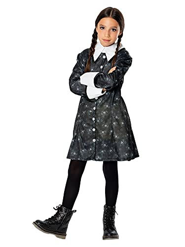 Rubie's Mädchen The Family Classic Wednesday Addams Kleid Kostüm, wie abgebildet, Medium von Rubie's