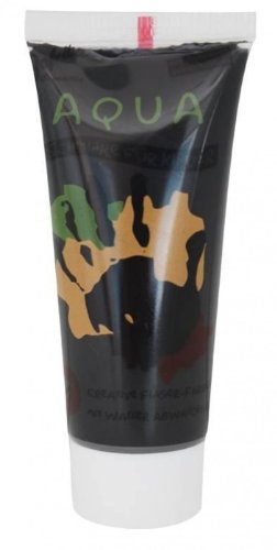 Rubies 's – Makeup Wasserdicht im Silikonschlauch, Einheitsgröße Talla única Schwarz von Rubie's