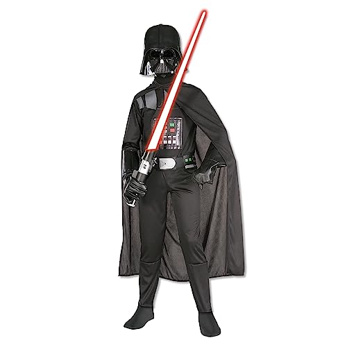 Rubie's Official Disney Star Wars klassisches Darth Vader-Kostüm, Kindergröße S, Alter 7 - 8 Jahre, Größe 128 cm von Rubie's