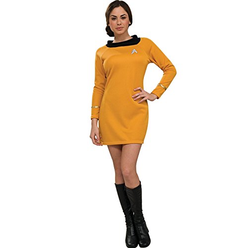 Rubie's Star Trek Classic Deluxe Kleid in Gold Kostüm, gold, Medium von Rubie's