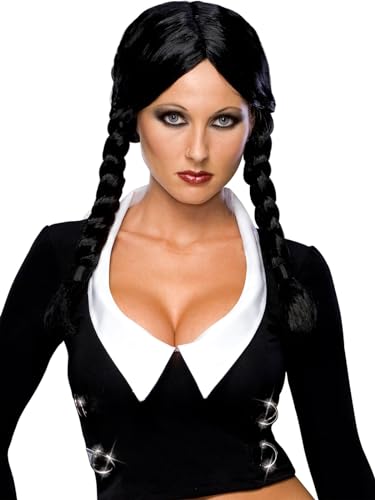 Rubie's Costume Co Secret Wishes Wednesday Deluxe Adult Wig Halloween Accessory (Perücke) von Rubies