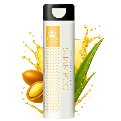 Rubin Extensions Shampoo 250 ml - Extensions Pflege Haarshampoo Frauen - Repair Gold Kollektion - Shampoo für Haarverlängerungen & Echthaar Extensions Rubin Extensions Shampoo 250 ml - Extensions Pflege Haarshampoo Frauen - Repair Gold Kollektion - Shampoo für Haarverlängerungen & Echthaar Extensions von Rubin Extensions