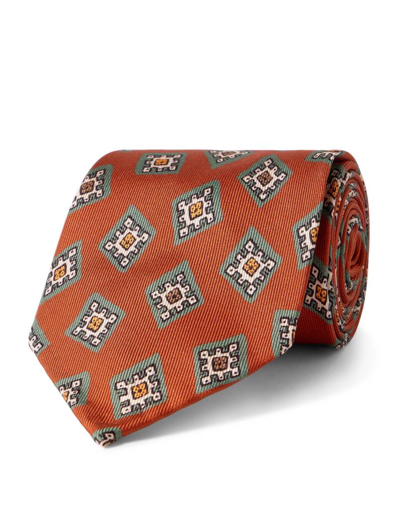 Rubinacci - 8cm Printed Silk-Twill Tie - Men - Red von Rubinacci