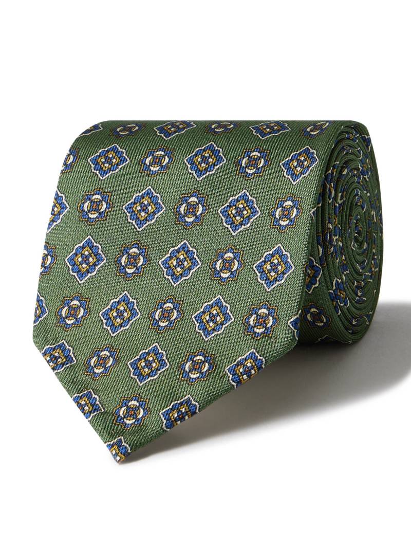 Rubinacci - 8cm Silk-Jacquard Tie - Men - Green von Rubinacci