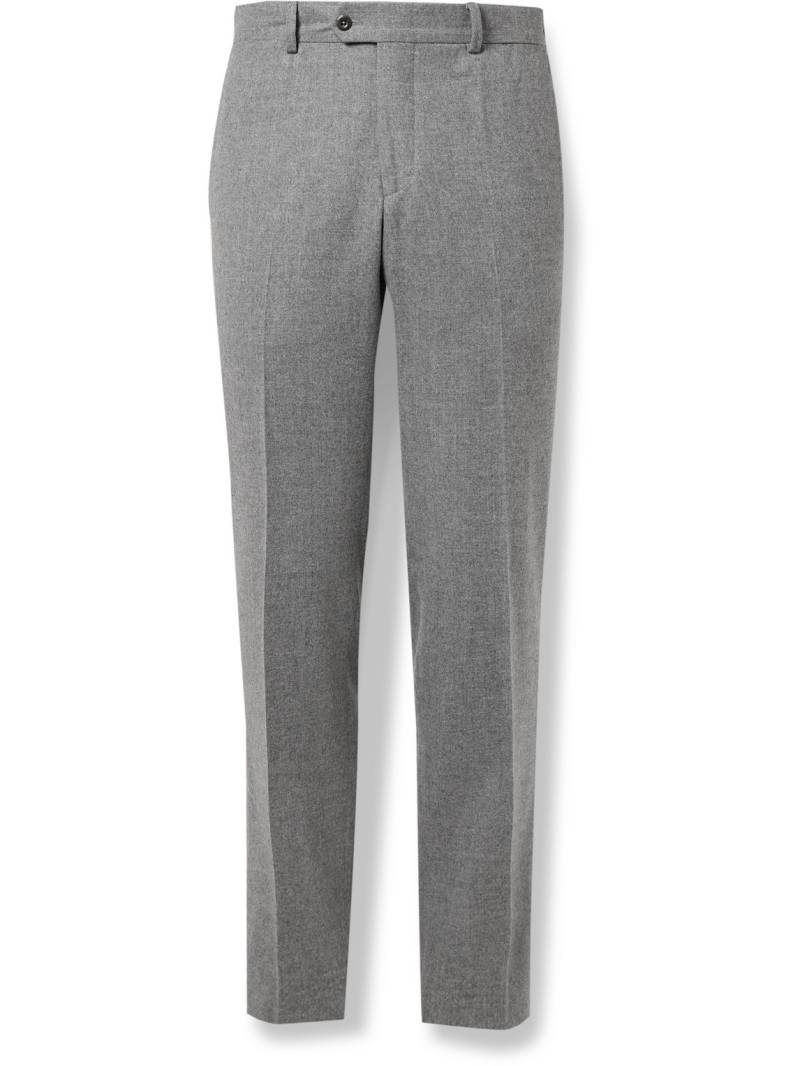 Rubinacci - Modluca Straight-Leg Pleated Wool-Flannel Trousers - Men - Gray - IT 52 von Rubinacci