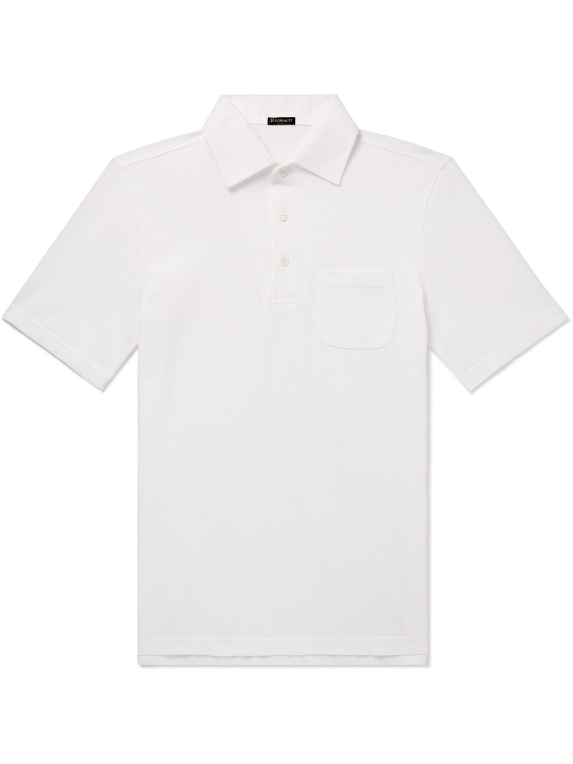 Rubinacci - Slim-Fit Cotton-Piqué Polo Shirt - Men - White - IT 46 von Rubinacci
