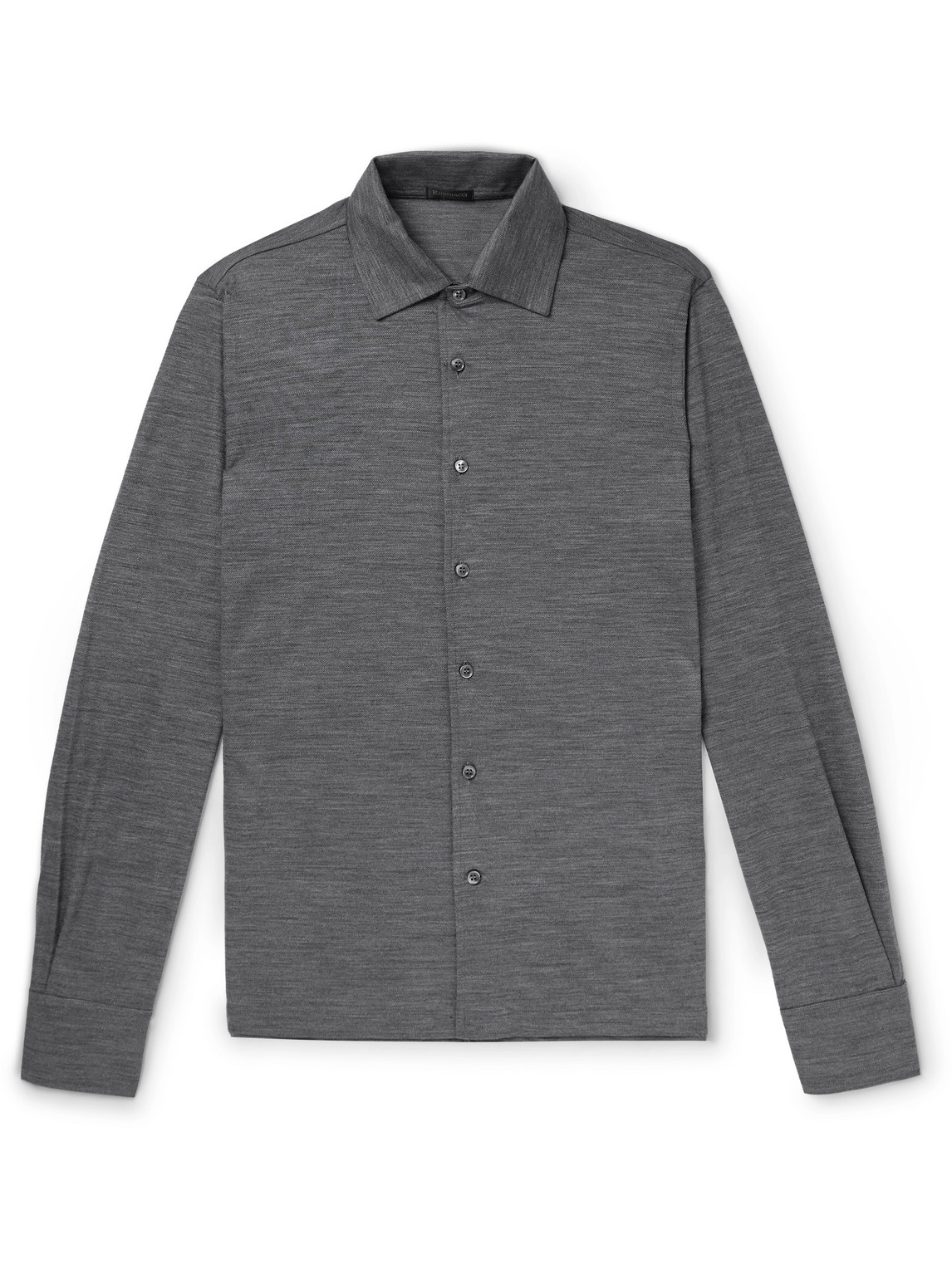 Rubinacci - Wool-Piqué Shirt - Men - Gray - IT 48 von Rubinacci