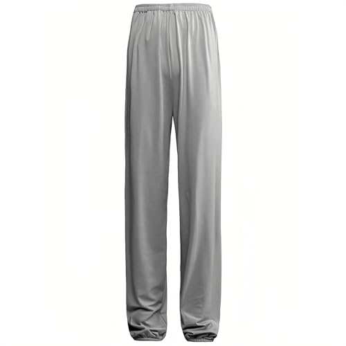 Rubruan Kung Fu Training Hose - Chinesische Kampfkunst Tai Chi Wing Chun Shaolin Wushu Yoga Knickerbocker Graziöse Lockere Weite Beine Trainingshose Milchseide Unisex Bloomers von Rubruan