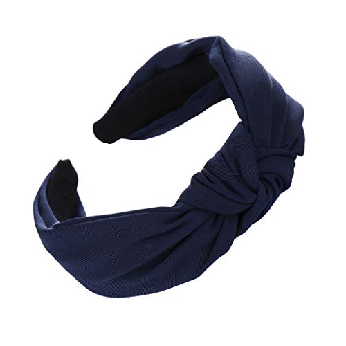 Haarschmuck Haargummis Mädchen Frauen-Reifen-Mode-süßes Haarband-Stirnband-einfacher Bogen-Haar-Haar-Knoten-Mädchen-Stirnband Neugeborenen Geschenk (Navy, One Size) von Rubu22a