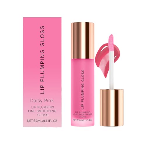 Lip Plumper Gloss, Lip Plumping Line Smoothing Gloss, Lipgloss, Metallic Lipstick for Flat, Dull and Dry Lips, Long-Term Plumping, Softening And Hydrating (A) von Rubu22a