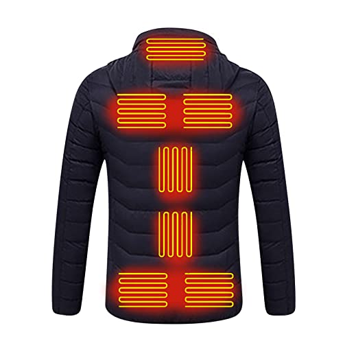 Rubu22a Beheizbare Jacke Winterjacke Damen Zum Reiten Beheizte Kleidung Beheizter Mantel Via Outdoor Skifahren Angeln Damenmantel Winterjacke Damen Warm übergangsjacke Damen (Blue, L) von Rubu22a