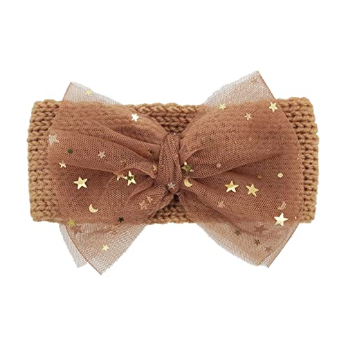 Stirnband Jungen Haarband Kleinkind Mädchen Sterne Spitze gestrickt Baby Kopfbedeckung Kleinkind Bowknot Babypflege Haarband Baby 12 Monate von Rubu22a