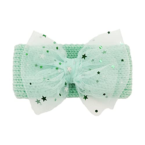 Stirnband Jungen Haarband Kleinkind Mädchen Sterne Spitze gestrickt Baby Kopfbedeckung Kleinkind Bowknot Babypflege Haarband Baby 12 Monate von Rubu22a