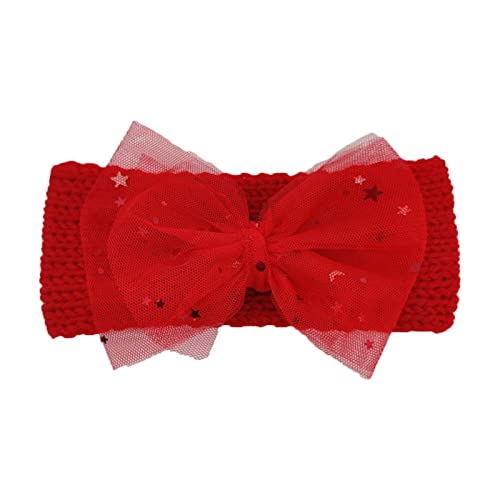 Stirnband Jungen Haarband Kleinkind Mädchen Sterne Spitze gestrickt Baby Kopfbedeckung Kleinkind Bowknot Babypflege Haarband Baby 12 Monate von Rubu22a