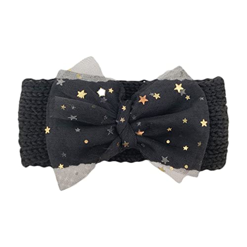 Stirnband Jungen Haarband Kleinkind Mädchen Sterne Spitze gestrickt Baby Kopfbedeckung Kleinkind Bowknot Babypflege Haarband Baby 12 Monate von Rubu22a