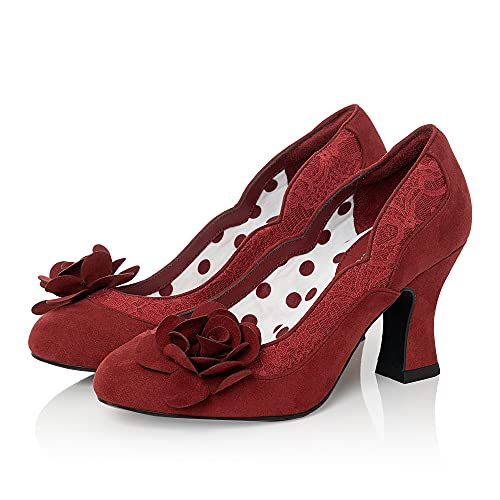 Ruby Shoo Chrissie Damen Pumps mit Blockabsatz 09336, purpurrot, 37 EU von Ruby Shoo