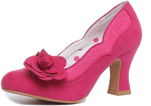 Ruby Shoo Chrissie Fuchsia Womens Heels Court Shoes von Ruby Shoo