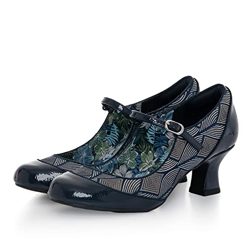 Ruby Shoo Clara Schuhe, mittelhoher Absatz, für Arbeit/Spielen, Komfort, navy, 40 EU von Ruby Shoo