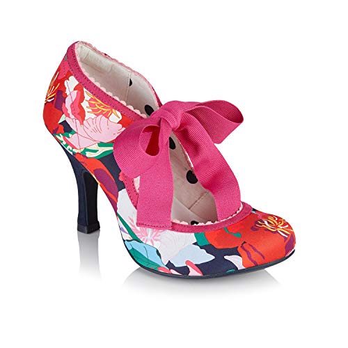 Ruby Shoo Damen Willow Fabric Bootie Pumps, Rosa / Blau mit Blumenmuster, 40 EU von Ruby Shoo