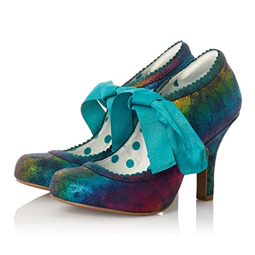 Ruby Shoo Damen Willow Fabric Bootie Pumps, regenbogenfarben, 38 EU von Ruby Shoo
