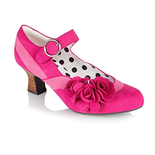 Ruby Shoo Mabel Halbschuh mit Stange, Rot, Pink - rose - Größe: 36 EU von Ruby Shoo