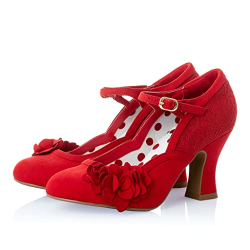 Ruby Shoo Melinda Barschuh mit Indulgence Sohlen, rot, 36 EU von Ruby Shoo