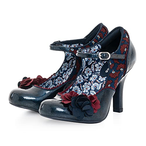 Ruby Shoo Quinn Mary Jane High Heel Lackschuhe, midnight, 38 EU von Ruby Shoo