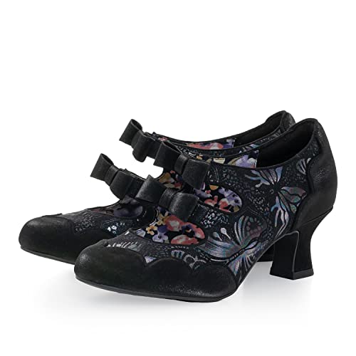 Ruby Shoo Sophia Mid Heel Bow Schuhe, Schwarz , 38 EU von Ruby Shoo
