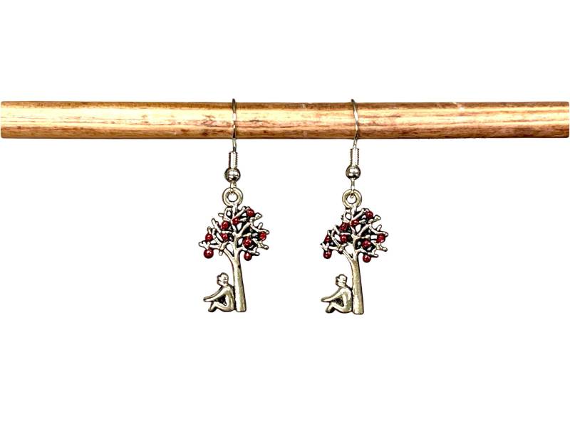 Apfelbaum Ohrringe, Isaac Newton Stem Ohrringe von RubyAppleJewelry