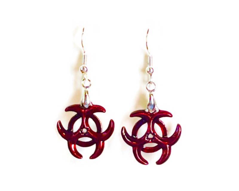 Biohazard Symbol Ohrringe Biohazard Symbol Ohrringe von RubyAppleJewelry