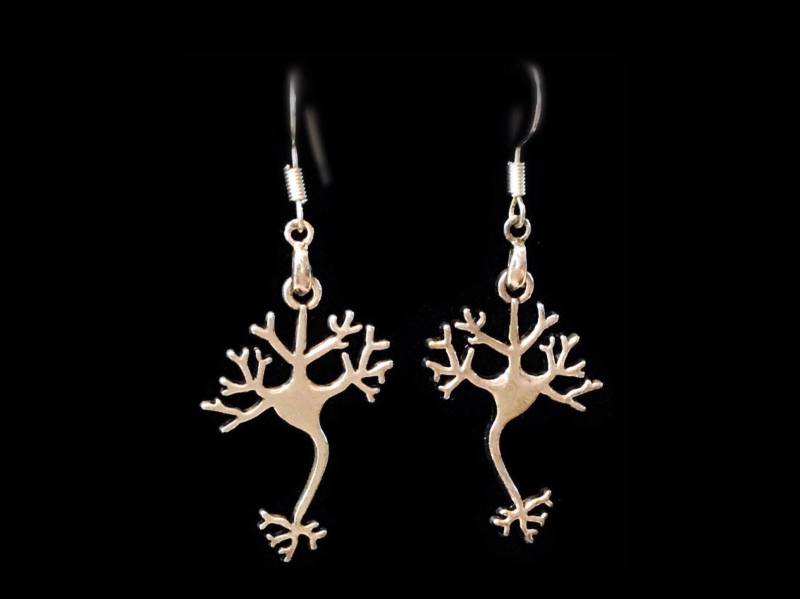Nervenendliche Ohrringe, Dendrit Stem Schmuck Nervenendliche Ohrringe, Dendrit Stem Schmuck von RubyAppleJewelry