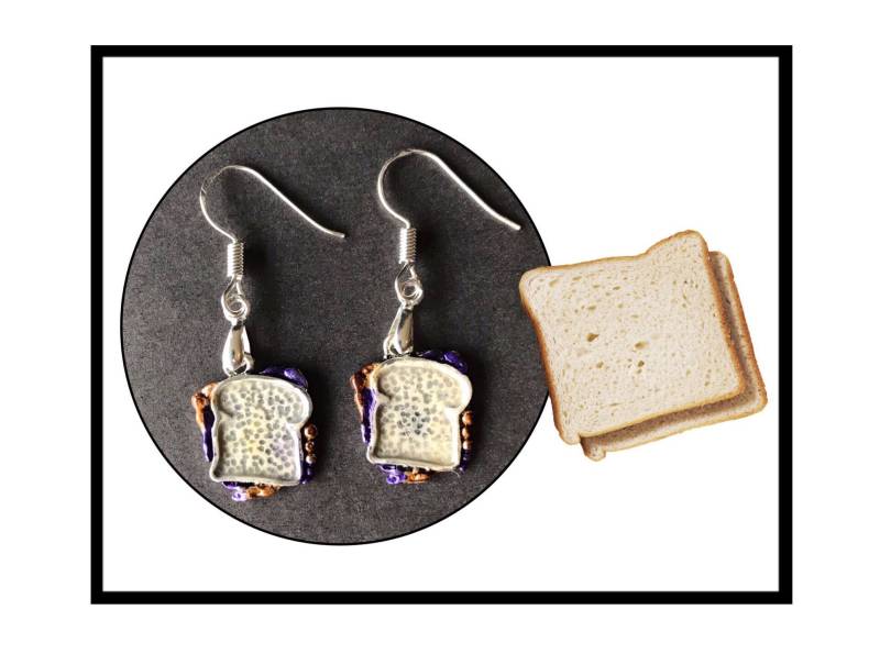 Pb & J Sandwich Ohrringe von RubyAppleJewelry