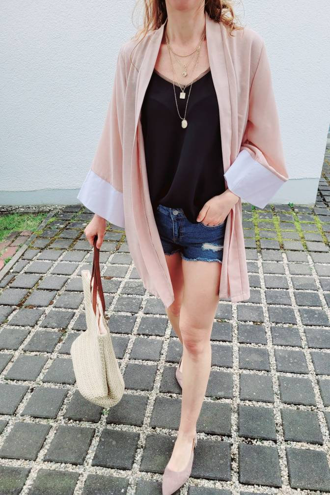 Damen Baumwoll Weiß Und Beig Kurzer Kimono Robe, Morgenmantel Damen, Baumwolle Cardigan Einfarbig Plus Size, Baumwolle von RubyLines