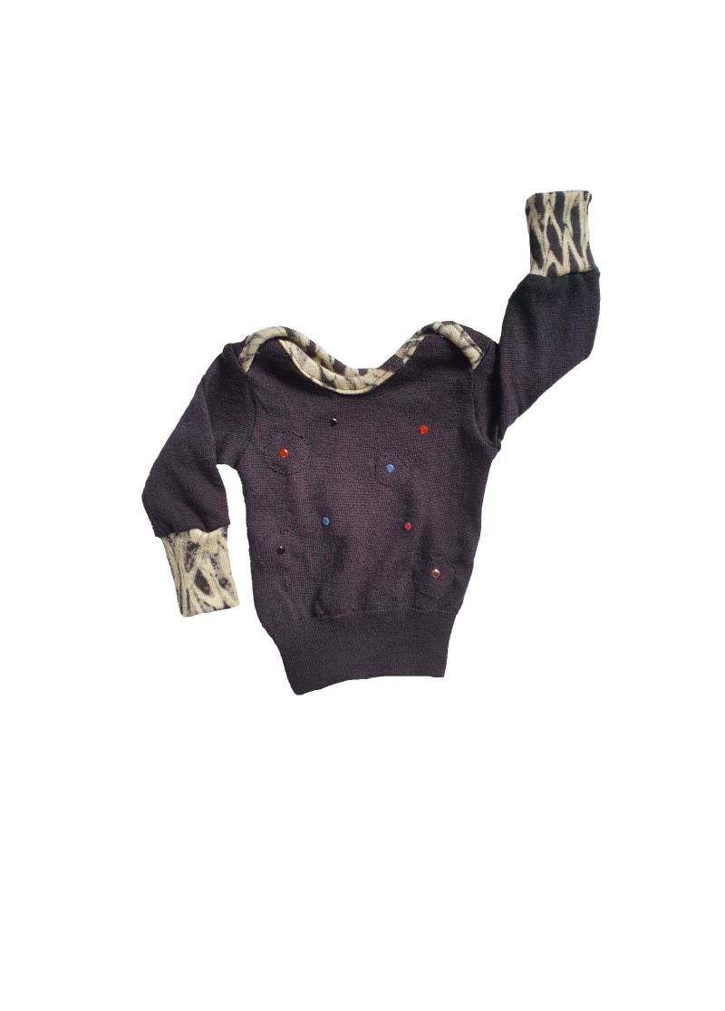 Upcycing - Wolle/Seide/Kaschmir Pullover Größe 1 von RubyRoot