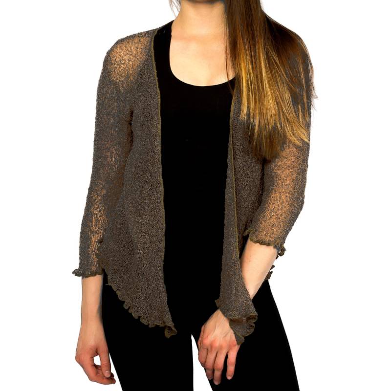 Durchsichtige Bluse, Durchsichtiger Strickpullover, Leichter Lockerer Pullover, Boho Knit Damen Cover Up, Schalwickelpullover, Hochzeit Shrug, Frauen von RubySera