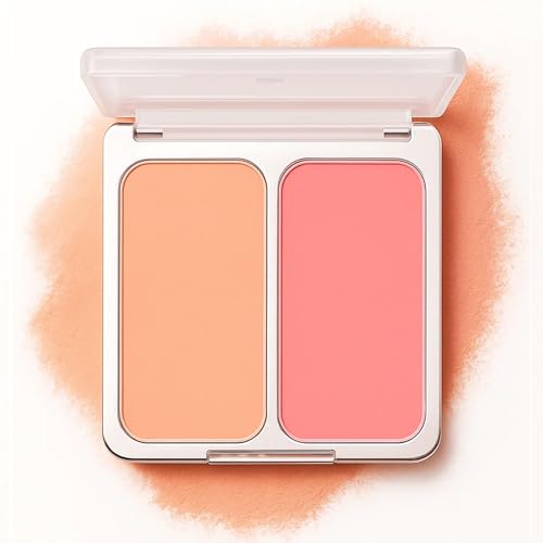 Blush Palette für Wangen - zweifarbiges mattes Puder-Rouge - Hochpigmentiert, mischbar & langanhaltend, glattes natürliches Finish, Make-up, Geschenk für Frauen und Mädchen, passt zu allen Hauttönen von RubyTint
